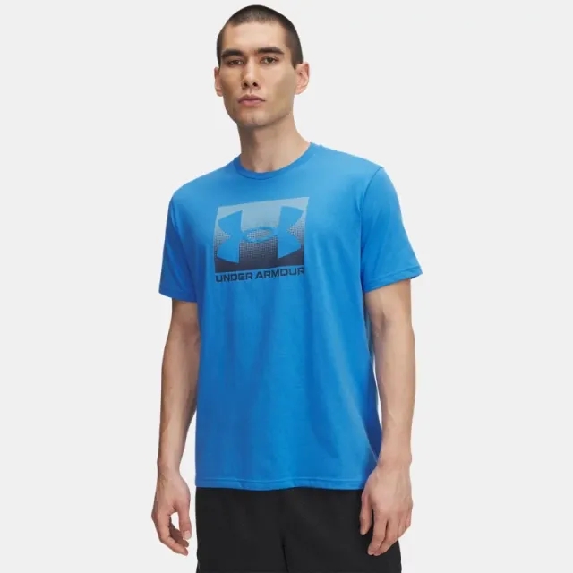 Under Armour  Boxed Men's Sports Short Sleeve Blue Atlantis / Ash Blue S