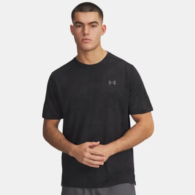 Under Armour  Tech™ Vent Jacq Under Armour rd Men's Short Sleeve Black / Anthracite / Castlerock L