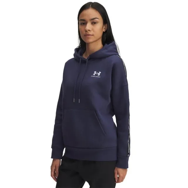 Under Armour  Icon Fleece Taped Women's Hoodie Washed Navy / White M