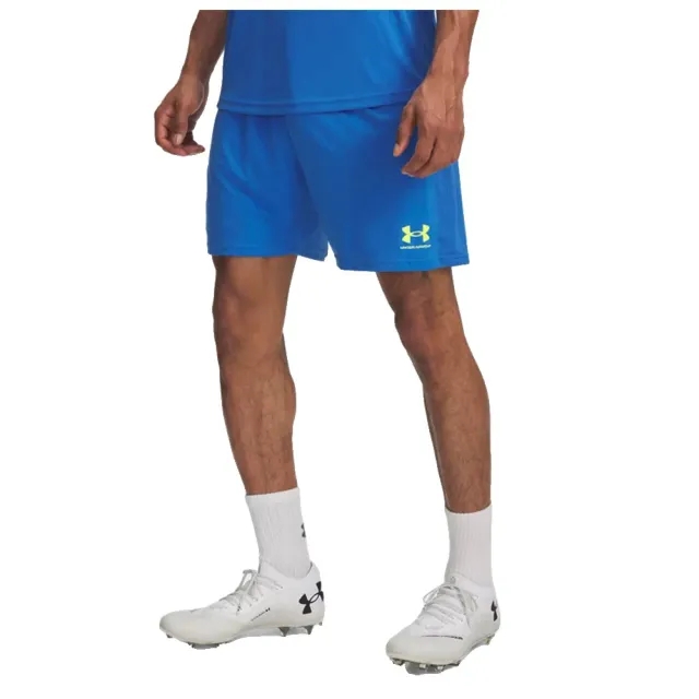 Under Armour  Challenger Knit Men's 7" Shorts Blue Atlantis / High Vis Yellow L