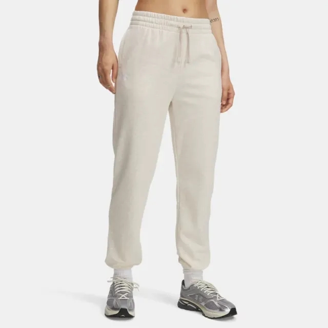 Under Armour  Rival Terry Women's Joggers Oatmeal Light Heather / White L