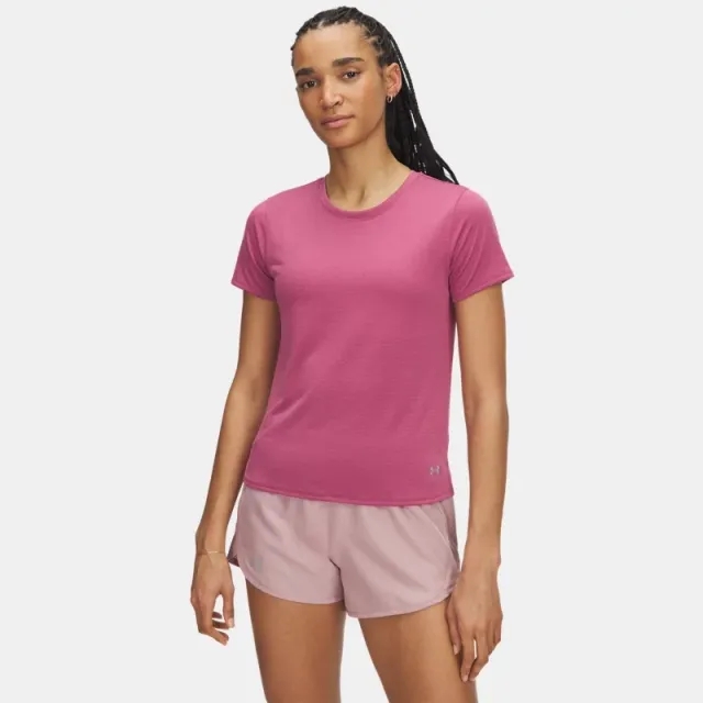 Under Armour  Launch Women's Short Sleeve Fuchsia Dusk / Reflective L