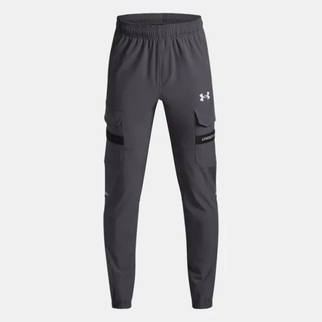 Under Armour  Tech™ Utility Woven Boys' Pants Castlerock / White YLG (59 - 63 in)