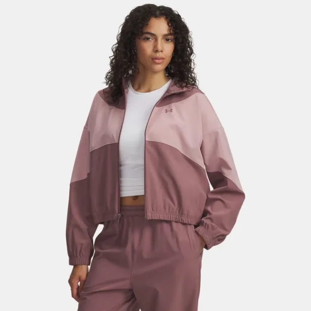 Under Armour  Rival Woven Women's Jacket Maroon Mist / Tourmaline Pink / Maroon Mist L