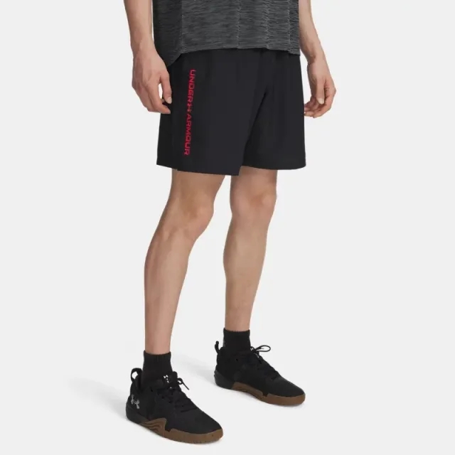 Under Armour  Tech™ Woven Wordmark Men's 8.25" Shorts Black / Racer Red L