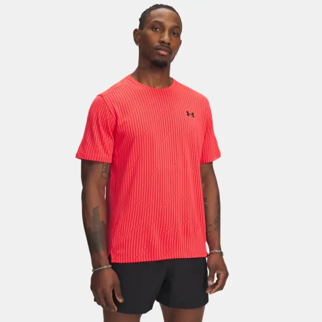 Under Armour  Tech™ Vent Jacq Under Armour rd Men's Short Sleeve Racer Red / Black L