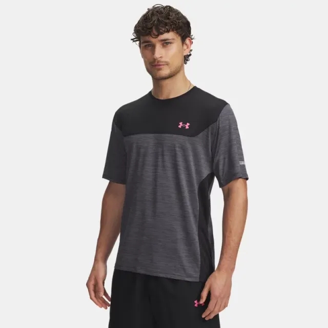 Under Armour  Tech™ Utility Men's Short Sleeve Black / Super Pink L