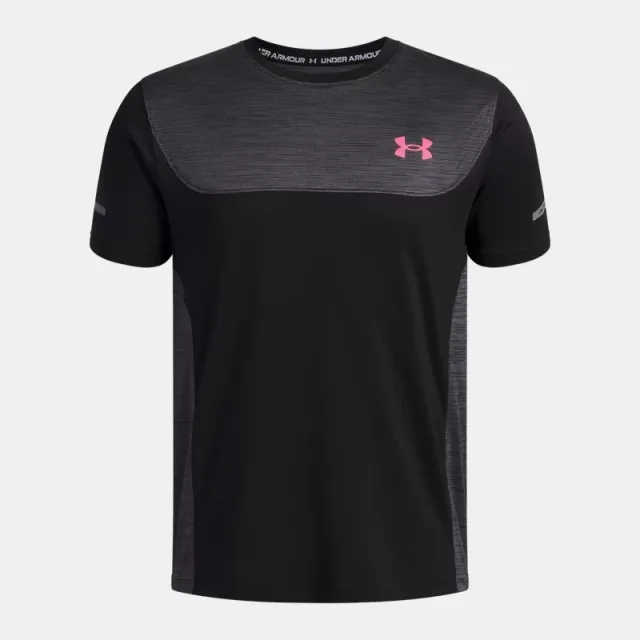 Under Armour  Tech™ Utility Boys' Short Sleeve Black / Super Pink YLG (59 - 63 in)
