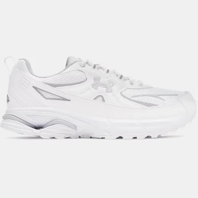 Under Armour  Apparition Tech Unisex Shoes White / White / Metallic Silver 4