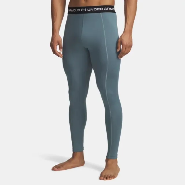 Under Armour  Cold Weather Grid Men's Leggings Jasper Blue / Serpentine / White L