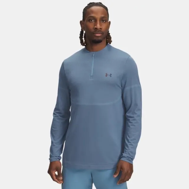 Under Armour  Vanish Elite Seamless Men's ¼ Zip Blue Smoke / Iridescent L