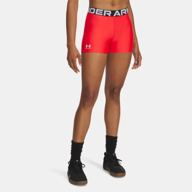 HeatGear® Shorty Women's 3" Shorts Racer Red / White L