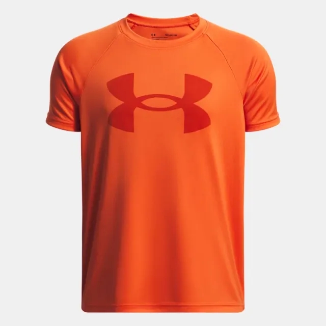 Under Armour  Tech™ Big Logo Boys' Short Sleeve Orange Base / Surplus Orange YLG (59 - 63 in)