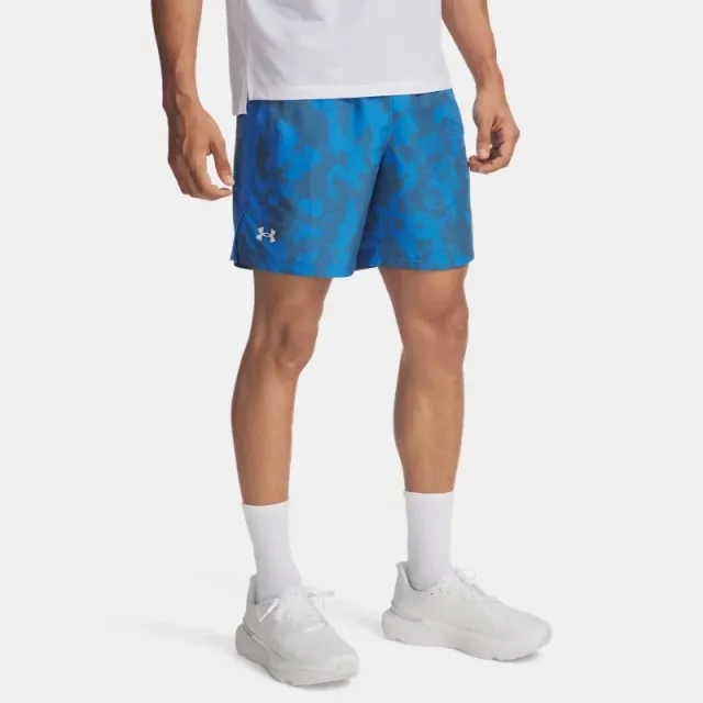 Under Armour  Launch Men's 7" Shorts Blue Atlantis / Washed Navy / Reflective L