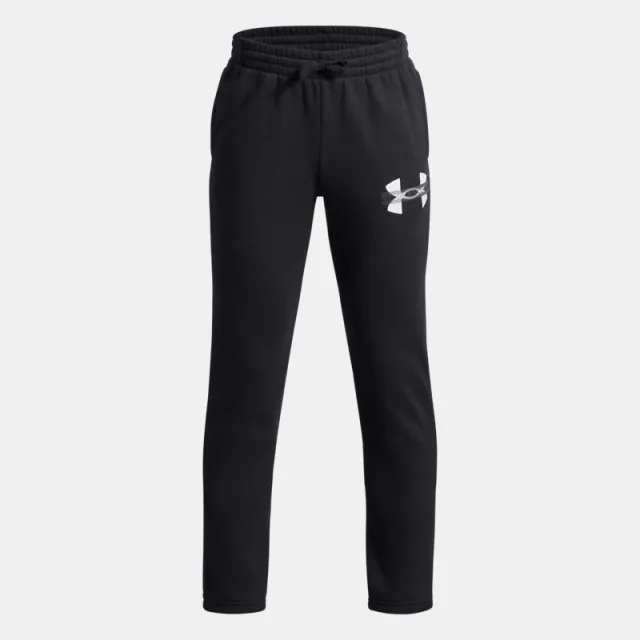 Under Armour  Rival Fleece Colorblock Graphic Boys' Joggers Black / Black / White YLG (59 - 63 in)