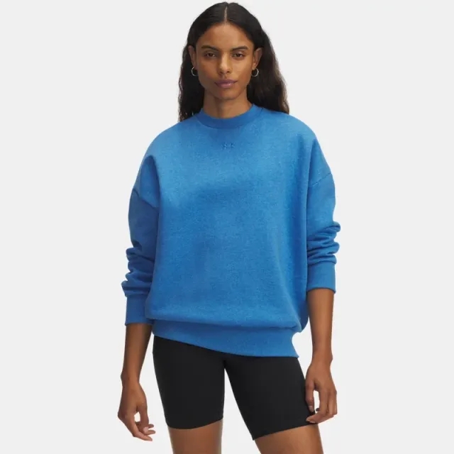 Under Armour  Rival Fleece Women's Oversized Crew Blue Atlantis Light Heather / Blue Atlantis L
