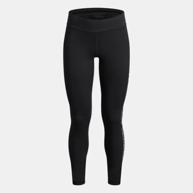 Under Armour  Motion Branded Girls' Leggings Black / White YLG (59 - 63 in)