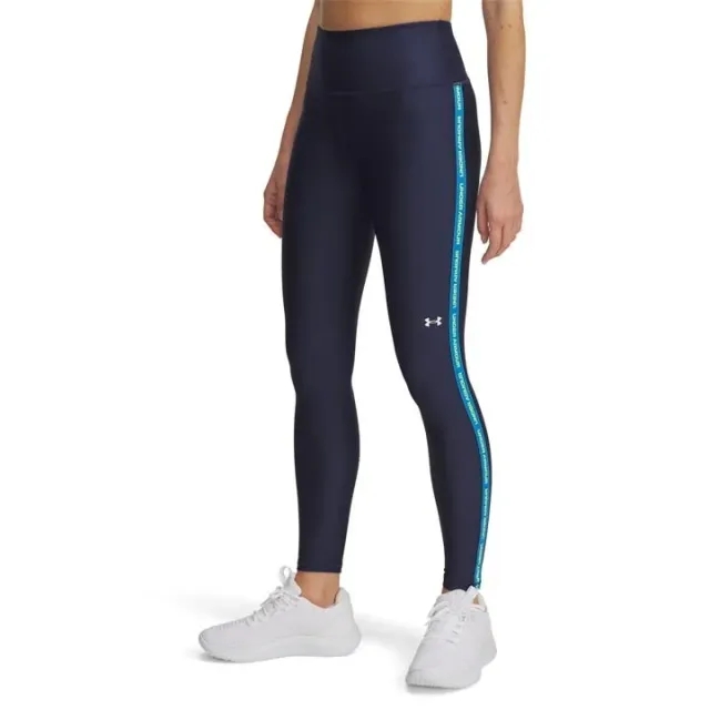 Under Armour  Tech™ Wordmark Tape Women's Leggings Washed Navy / High Vis Yellow / White L