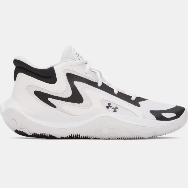 Under Armour  Jet '25 Unisex Basketball Shoes White / Black / Black 9.5