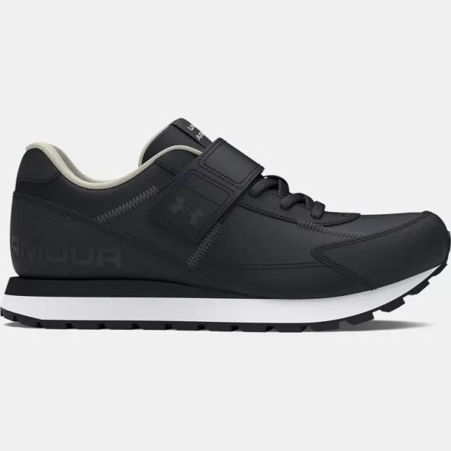 Under Armour  Essential Runner Pre-School Shoes Black / White / Black 11