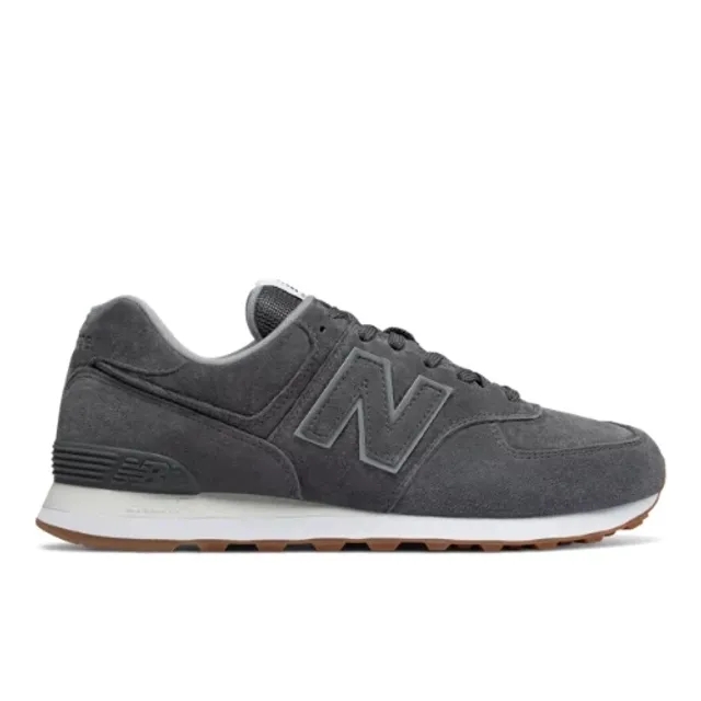 New Balance Men's 574 in Grey Suede/Mesh