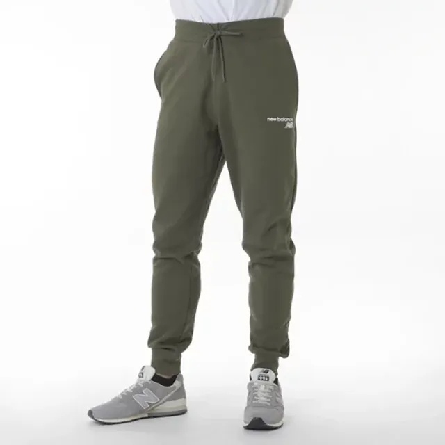 New Balance Men's NB Classic Core Fleece Pant in Green Cotton