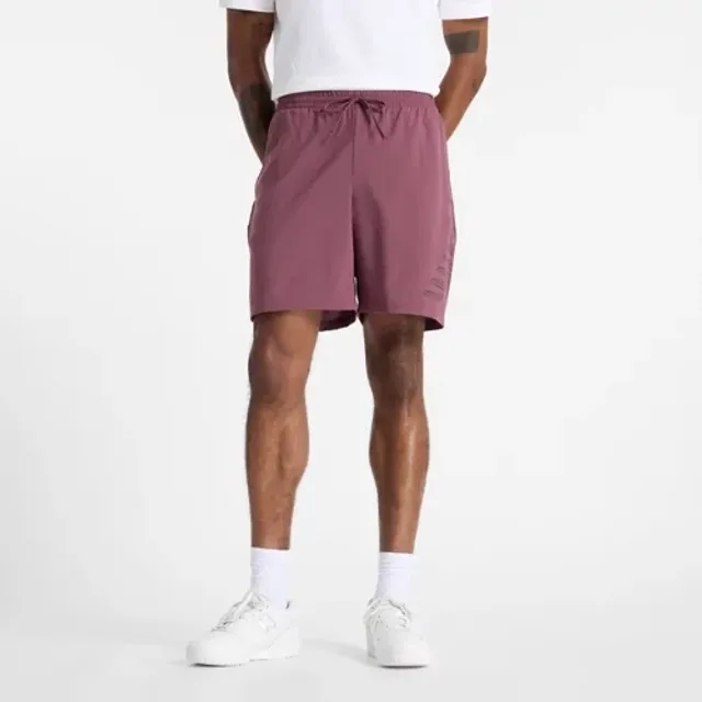 New Balance Men's Sport Essentials Lined Graphic Short 7" in Purple Polywoven