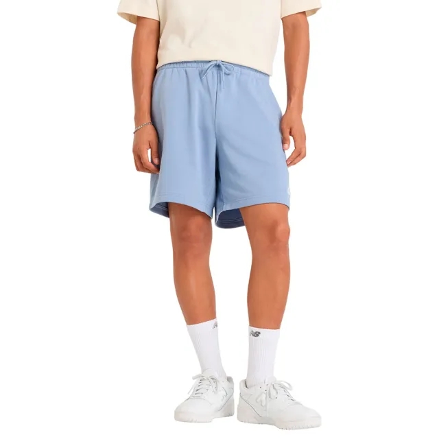New Balance Men's Sport Essentials French Terry Short 7" in Blue Cotton