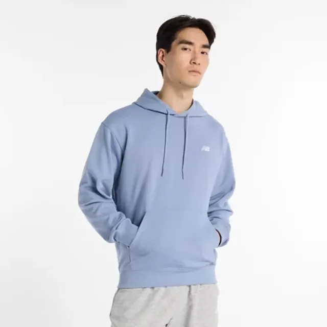 New Balance Men's Sport Essentials French Terry Hoodie in Blue Cotton