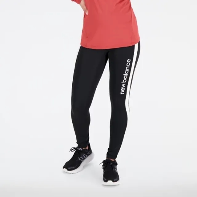 New Balance Women's Tech Training High Rise Pocket Tight in Black Poly Knit