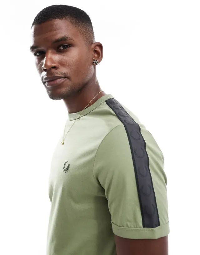 CONTRAST TAPE RINGER T-SHIRT