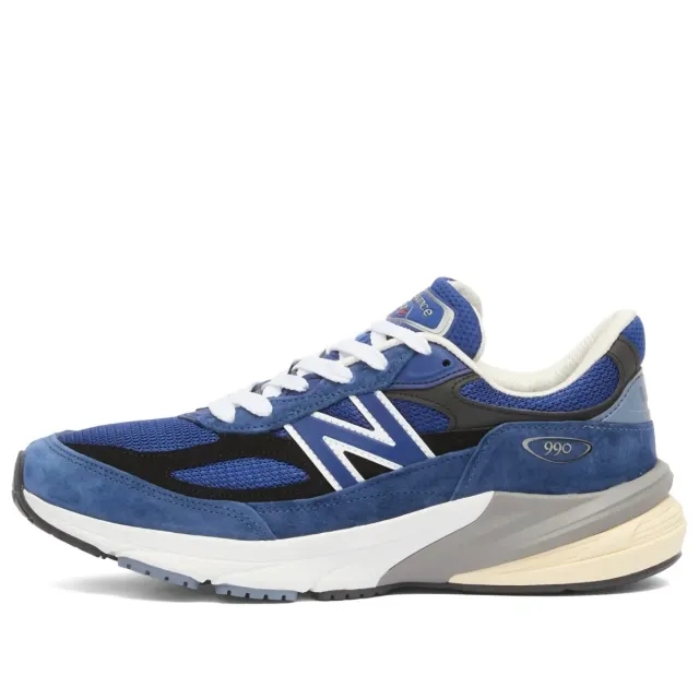 New Balance Unisex Made in USA 990v6 in Blue/Black Suede/Mesh