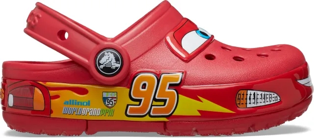 Crocs | Kids | Disney and Pixar Cars Lightning McQueen | Clogs | Red | J1