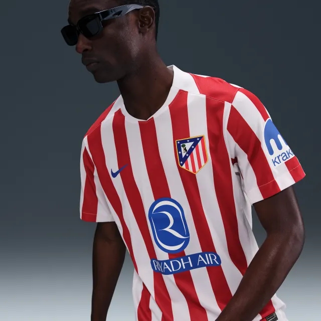 Atlético Madrid 2025/26 Stadium Home Men's Nike Dri-FIT Football Replica Shirt - Red - Recycled Polyester