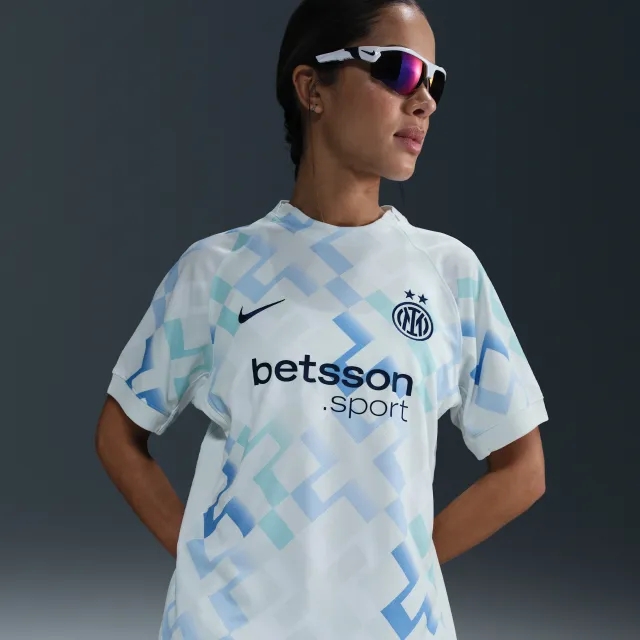 Inter Milan 2025/26 Stadium Away Women's Nike Dri-FIT Football Replica Shirt - Blue - Sustainable Materials