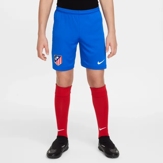 Atlético Madrid 2025/26 Stadium Home Older Kids' Nike Dri-FIT Football Replica Shorts - Blue - Recycled Polyester