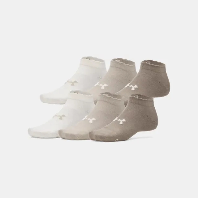 Under Armour  Essential Unisex 6-Pack Low Cut Socks Taupe Dusk / Taupe Dusk / Stone L