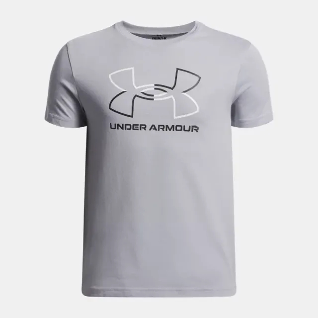 Under Armour  GL Foundation Boys' Short Sleeve Mod Gray Light Heather / Black YLG (59 - 63 in)