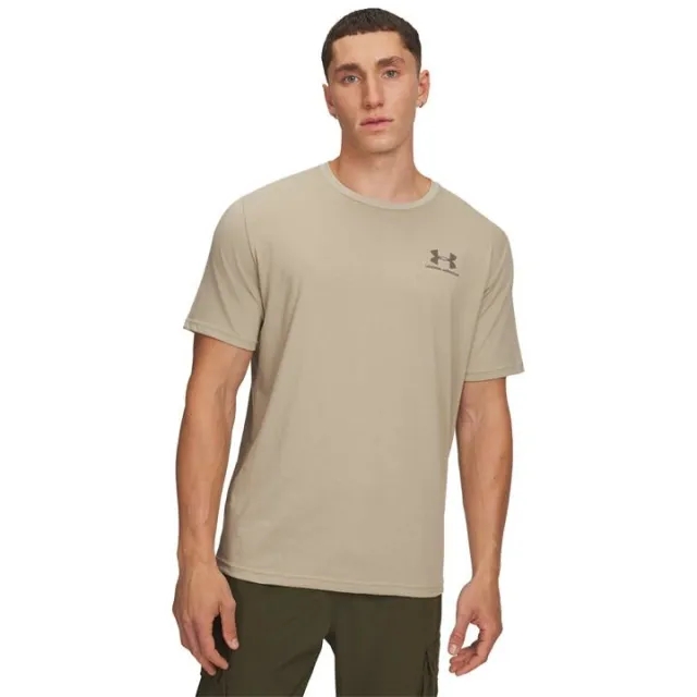 Under Armour  Left Chest Logo Men's Short Sleeve City Khaki / Taupe Dusk M