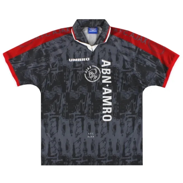1996-97 Ajax Umbro Away Shirt *Mint* L - Ajax / Mint / Large