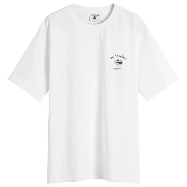 Service Works Men's Get Shucked T-Shirt - END. Exclusive White