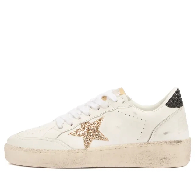 Golden Goose Women's Ballstar Sneaker White/Gold/Blac