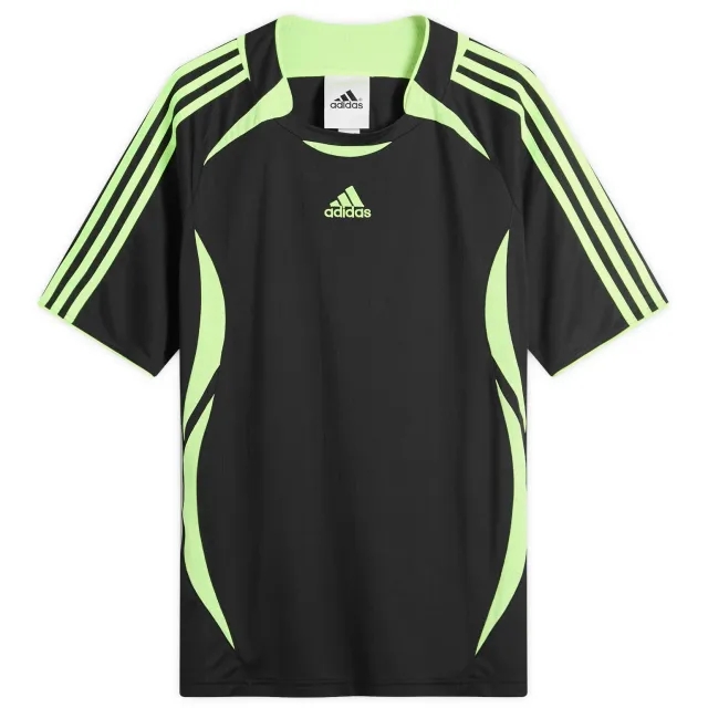 adidas Originals Adidas Men's Teamgeist T-Shirt Black/Signal Green