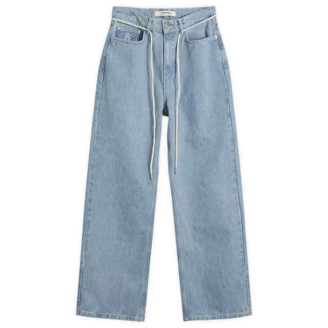 about:blank Men's Relaxed Denim Jean Light Blue Wash