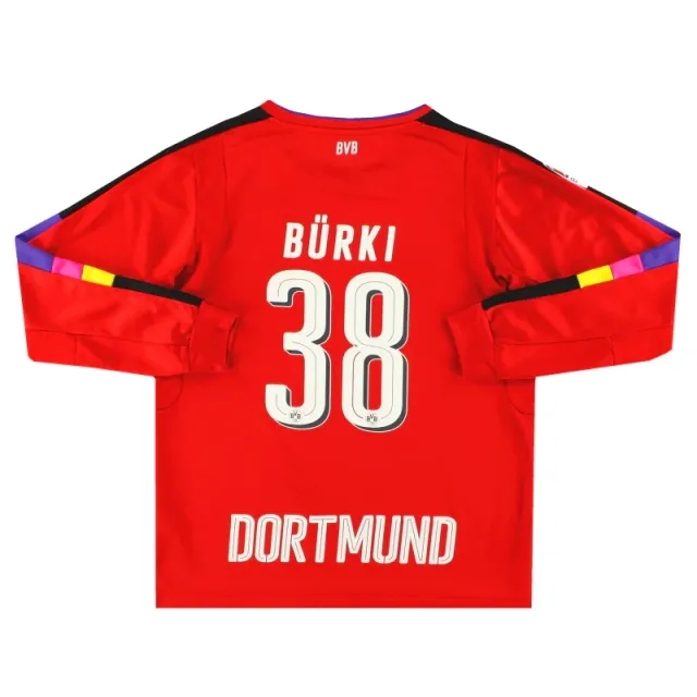 2016-17 Dortmund Puma Goalkeeper Shirt Burki #38 XL.Boys - Dortmund / Excellent / XL Boys