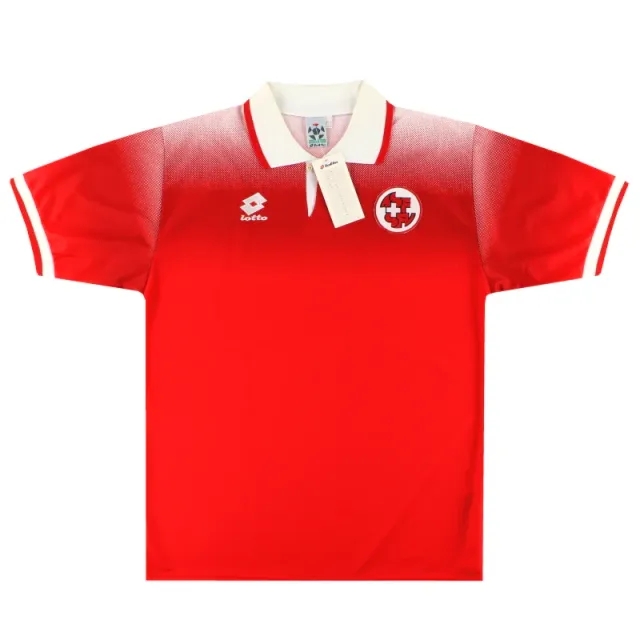 1996-98 Switzerland Lotto Home Shirt *w/tags* L - Switzerland / w/tags / Large
