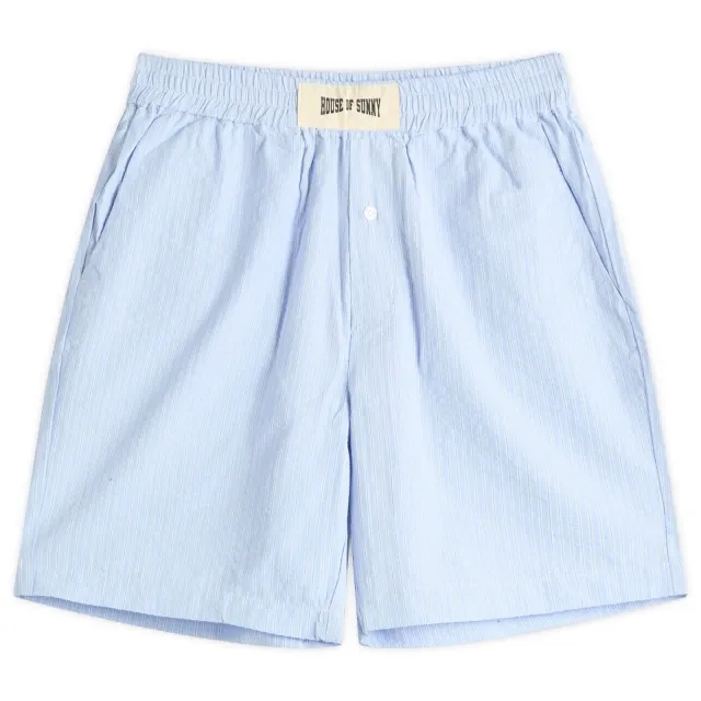 House Of Sunny Women's Seersucker Box Fit Shorts Multi