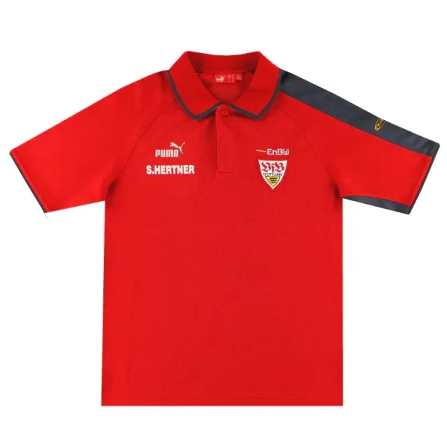 2000's Stuttgart Puma Player Issue Polo Shirt M - Other German Clubs / Excellent / Medium