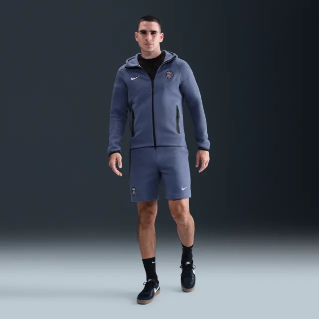Paris Saint-Germain Tech Men's Nike Football Fleece Shorts - Blue - Cotton/Polyester