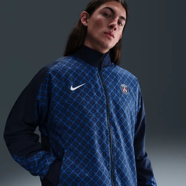 Paris Saint-Germain Strike Home Men's Nike Dri-FIT Football Anthem Jacket - Blue - Polyester